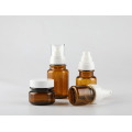 Amber Plastic Pet Empty Spray Cosmetic Lotion Bottles